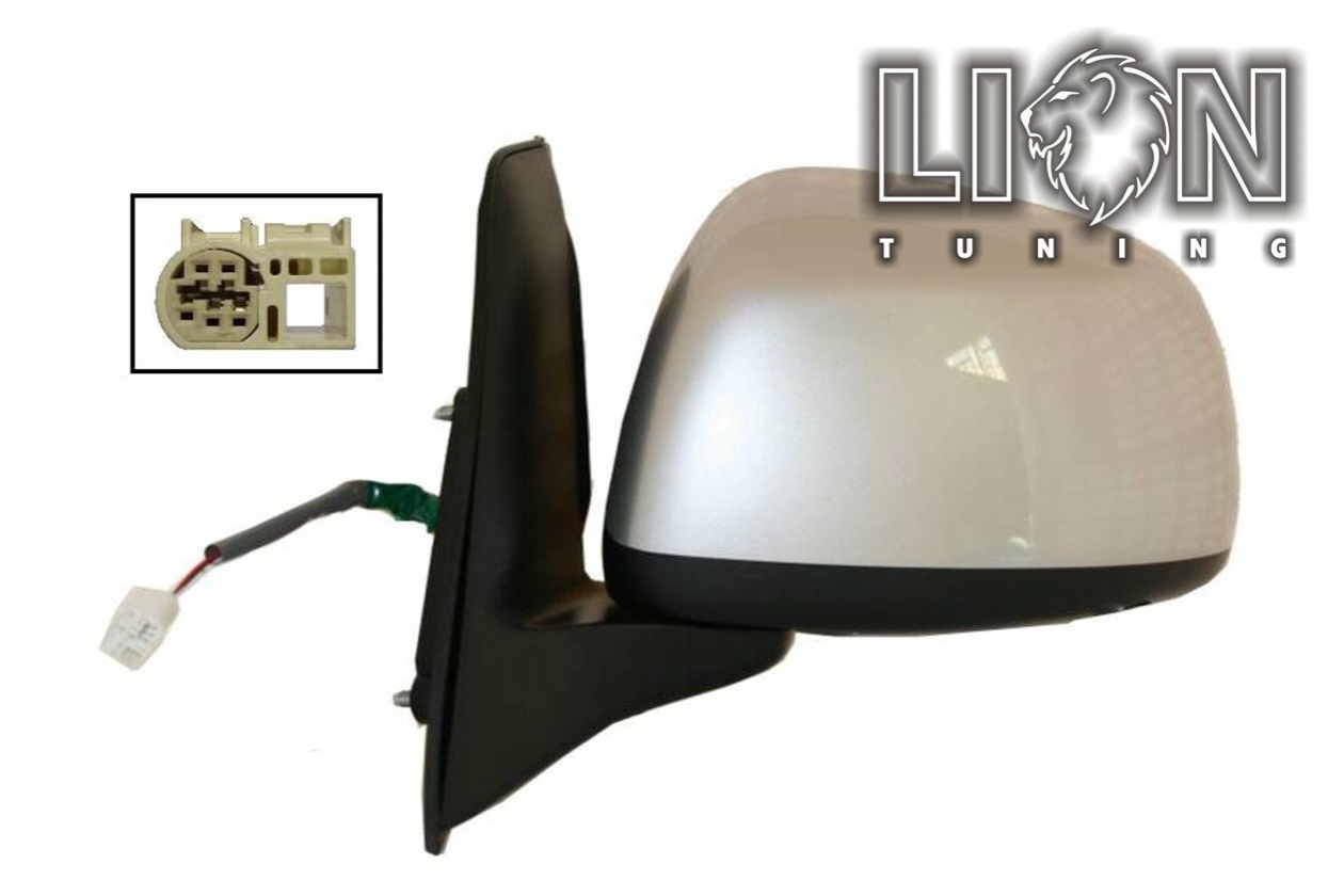 Elektrisch, grau, Ungarn Version, Anschlussstecker rund, grundiert, convex, Eintragungsfrei / keine Eintragung nötig