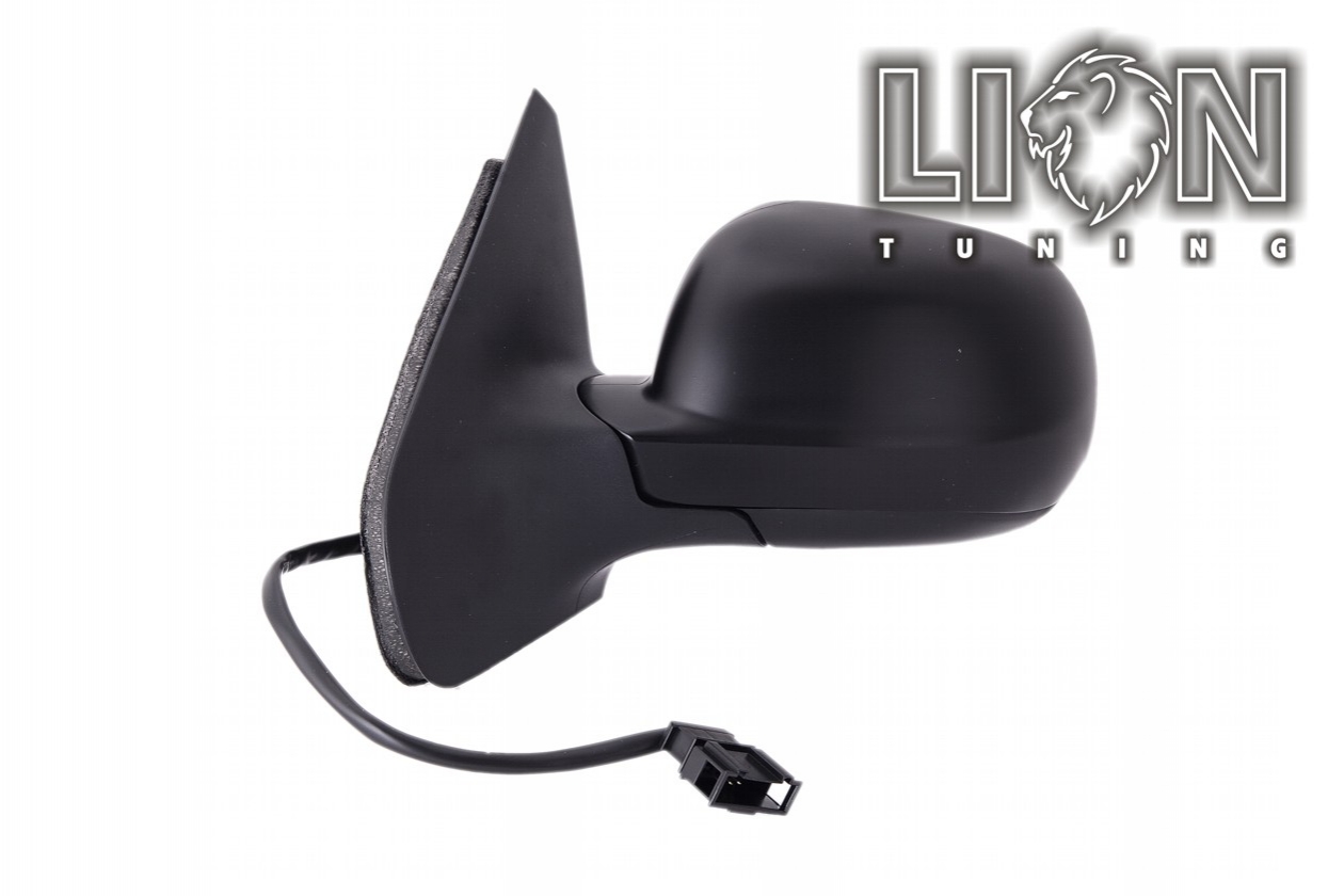 Beheizbar, Elektrisch, grau, großes Spiegelgehäuse, nicht passend für Cabrio, grundiert, blau asphärisch, Eintragungsfrei / keine Eintragung nötig