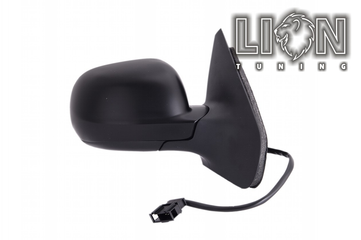 Beheizbar, Elektrisch, grau, kleines Spiegelgehäuse, nicht passend für Cabrio, grundiert, blau convex, Eintragungsfrei / keine Eintragung nötig