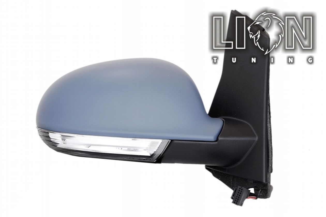 Beheizbar, mit Blinkleuchte, Elektrisch, grau, grundiert, convex, Eintragungsfrei / keine Eintragung nötig