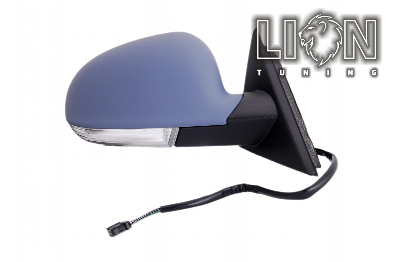 Beheizbar, mit Blinkleuchte, Elektrisch, grau, grundiert, convex, Eintragungsfrei / keine Eintragung nötig