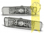 Halogen, chrom, nur passend für GL Stoßstange (große Stoßstange), mit Standlichtfunktion, Blinkerbirnen BAU15S, Eintragungsfrei / mit E-Prüfzeichen