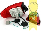LED, schwarz, rot, weiss, Blinkerbirnen BAU15S, Eintragungsfrei / mit E-Prüfzeichen