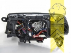 Xenon, HID, chrom, nur für Fahrzeuge mit Halogen Tagfahrlicht ab Werk, nicht für Fahrzeuge mit Kurvenlicht, Abblendlicht D2S / Fernlicht H7, elektrisch verstellbar - Stellmotor wird vom Original übernommen, Eintragungsfrei / mit E-Prüfzeichen, Eintragungsfrei / mit R87 Zulassung als Tagfahrlicht