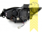 Xenon, HID, chrom, Abblendlicht und Fernlicht in einer Linse D4S, Blinkerbirnen BAU15S, elektrisch verstellbar - Stellmotor wird vom Original übernommen, Eintragungsfrei / mit R87 Zulassung als Tagfahrlicht