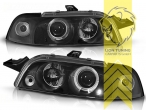 Halogen, schwarz, weiß LED, Abblendlicht H1 / Fernlicht H1, Blinkerbirnen BAU15S, manuell verstellbar, Eintragungsfrei / mit E-Prüfzeichen