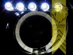 Halogen, schwarz, weiß LED, Abblendlicht H1 / Fernlicht H1, Blinkerbirnen BAU15S, elektrisch verstellbar - Stellmotor integriert, Eintragungsfrei / mit E-Prüfzeichen