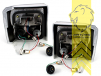 LED, schwarz, Blinkerbirnen BAU15S, Eintragungsfrei / mit E-Prüfzeichen