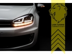 dynamischer LED Blinker, Xenon, HID, schwarz, Abblendlicht und Fernlicht in einer Linse D8S, Eintragungsfrei / mit E-Prüfzeichen, Eintragungsfrei / mit R87 Zulassung als Tagfahrlicht