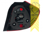 Halogen, rot, schwarz, für Fahrzeuge mit Original Xenon, Blinkerbirnen BAU15S, Eintragungsfrei / mit E-Prüfzeichen