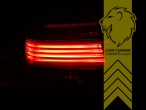Halogen, rot, schwarz, für Fahrzeuge mit Original Xenon, Blinkerbirnen BAU15S, Eintragungsfrei / mit E-Prüfzeichen