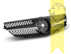 Original Mercedes Emblem wird übernommen, schwarz, chrom, ABS Kunststoff, Eintragungsfrei / als Ersatzteil verwendbar