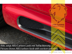 carbon Optik, ABS Kunststoff, schwarz - lackierfähig, Eintragungsfrei / mit ABE