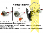 LED, schwarz, Eintragungsfrei / mit E-Prüfzeichen