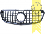 Original Mercedes Emblem wird übernommen, schwarz glänzend, ABS Kunststoff, Eintragungsfrei / als Ersatzteil verwendbar