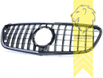 Original Mercedes Emblem wird übernommen, schwarz glänzend, ABS Kunststoff, Eintragungsfrei / als Ersatzteil verwendbar