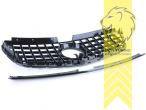 Original Mercedes Emblem wird übernommen, schwarz glänzend, ABS Kunststoff, Eintragungsfrei / als Ersatzteil verwendbar