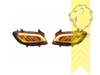 LED, mit LED Blinker, schwarz, LED Abblendlicht / LED Fernlicht, elektrisch verstellbar - Stellmotor integriert, Eintragungsfrei / mit E-Prüfzeichen, Eintragungsfrei / mit R87 Zulassung als Tagfahrlicht