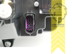 LED, dynamischer LED Blinker, schwarz, nur passend für Fahrzeuge mit original Halogen Scheinwerfern, mit Welcome Funktion, LED Abblendlicht / LED Fernlicht, elektrisch verstellbar - Stellmotor integriert, Eintragungsfrei / mit E-Prüfzeichen, Eintragungsfrei / mit R87 Zulassung als Tagfahrlicht