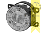 LED, chrom, Eintragungsfrei / mit E-Prüfzeichen, Eintragungsfrei / mit R87 Zulassung als Tagfahrlicht