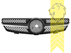 Original Mercedes Emblem wird übernommen, schwarz, chrom, ABS Kunststoff, Eintragungsfrei / als Ersatzteil verwendbar