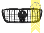 Original Mercedes Emblem wird übernommen, schwarz glänzend, auch für Modelle mit Kamera-System, ABS Kunststoff, Eintragungsfrei / als Ersatzteil verwendbar
