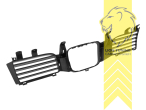 mit Emblemaufnahme, schwarz, ABS Kunststoff, Eintragungsfrei / als Ersatzteil verwendbar