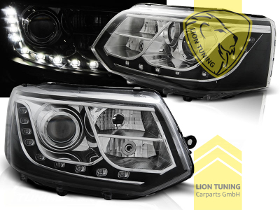 Halogen, schwarz, Abblendlicht und Fernlicht in einer Linse H7, Blinkerbirnen BAU15S, elektrisch verstellbar - Stellmotor integriert, Eintragungsfrei / mit E-Prüfzeichen, Eintragungsfrei / mit R87 Zulassung als Tagfahrlicht