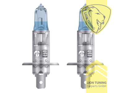 Halogen, 4500K, H1, 55W, Scheinwerfer, 12 V, Eintragungsfrei / mit E-Prüfzeichen