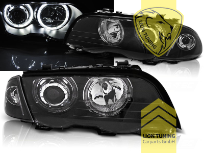 Halogen, schwarz, weiß CCFL, Abblendlicht H7 / Fernlicht H7, Blinkerbirnen BAU15S, elektrisch verstellbar - Stellmotor integriert, Nicht für Fahrzeuge mit PDC vorne geeignet, Eintragungsfrei / mit E-Prüfzeichen