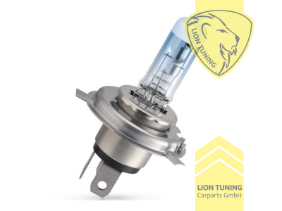Halogen, 6000K, H4, 60W, Scheinwerfer, 12 V, Eintragungsfrei / mit E-Prüfzeichen