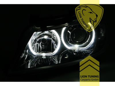 Halogen, schwarz, weiß LED, Abblendlicht H7 / Fernlicht H7, Blinkerbirnen BAU15S, elektrisch verstellbar - Stellmotor wird vom Original übernommen, Eintragungsfrei / mit E-Prüfzeichen