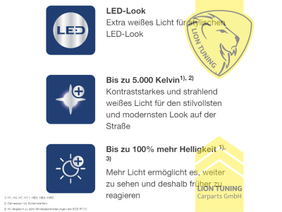 Halogen, 4800K, H8, 55W, 35W, Scheinwerfer, 12 V, Eintragungsfrei / mit E-Prüfzeichen
