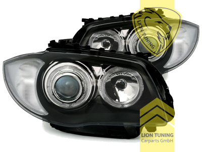 Halogen, schwarz, weiß LED, Abblendlicht H7 / Fernlicht H7, Blinkerbirnen BAU15S, elektrisch verstellbar - Stellmotor wird vom Original übernommen, Eintragungsfrei / mit E-Prüfzeichen