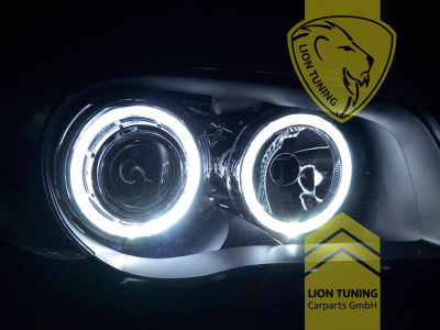 Halogen, schwarz, weiß LED, Abblendlicht H7 / Fernlicht H7, Blinkerbirnen BAU15S, elektrisch verstellbar - Stellmotor wird vom Original übernommen, Eintragungsfrei / mit E-Prüfzeichen