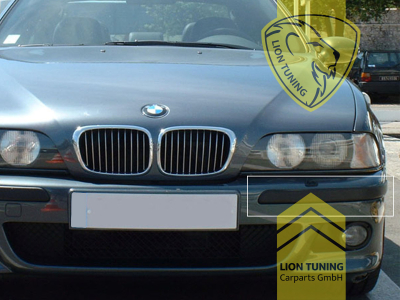 auch passend für M5 und M-Paket Stoßstangen aus dem Zubehör, passend für die Original BMW M5 und M-Paket Stoßstange, PP Kunststoff, für Fahrzeuge ohne PDC, Eintragungsfrei / als Ersatzteil verwendbar