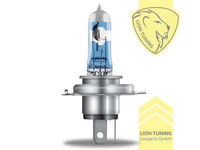 Halogen, 3500K, H4, 60W, Scheinwerfer, 12 V, Eintragungsfrei / mit E-Prüfzeichen