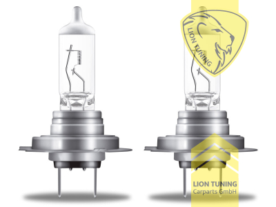 Halogen, 3500K, H7, 55W, Scheinwerfer, 12 V, Eintragungsfrei / mit R87 Zulassung als Tagfahrlicht