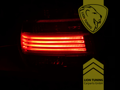 Halogen, rot, schwarz, für Fahrzeuge mit Original Xenon, Blinkerbirnen BAU15S, Eintragungsfrei / mit E-Prüfzeichen