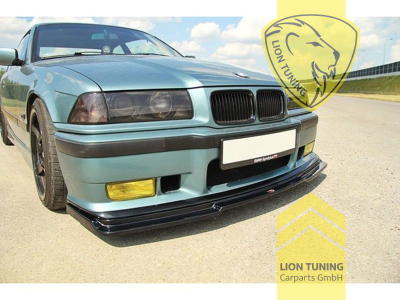 schwarz glänzend, Nur passend für M-Paket oder M3 Stoßstange in Verbindung mit den Original BMW oder Zubehör GT Ecken, Teilenummer 51 11 2 264 030- rechts, 51 11 2 264 029-links, ABS Kunststoff, Eintragungsfrei / mit ABE