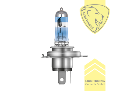 Halogen, 3900K, H4, 60W, Scheinwerfer, 12 V, Eintragungsfrei / mit E-Prüfzeichen