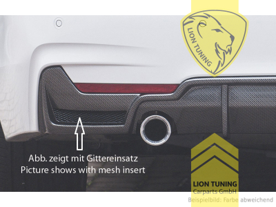 links und rechts, schwarz glänzend, nur passend für Fahrzeuge mit M-Paket, ABS Kunststoff, Eintragungsfrei / mit ABE