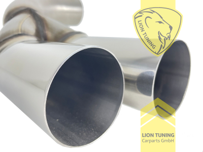 61mm, glänzend, 2x 70mm scharf versetzt, 70mm, Edelstahl poliert, Nur passend für F-Modell 316d N47N, 318d, 318dX, 320d, 320d ed, 320dX, Nur passend für F-Modell 418d N47N, 420d N47N, 420dX N47N, Edelstahl, Eintragungsfrei / als Ersatzteil verwendbar