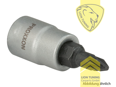 für 1/4 Zoll Vierkantantrieb (6,3 mm), PZ 1, Chrom-Vanadium-Stahl