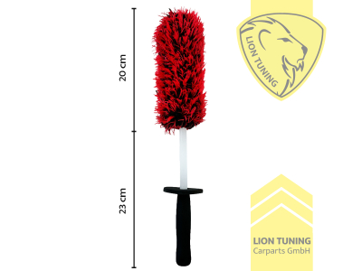 Außenreinigung, rot, schwarz, 43 cm, Mikrofaser