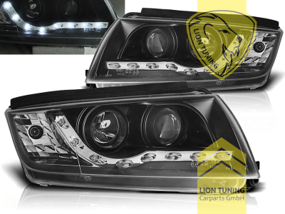 Halogen, schwarz, Abblendlicht H1 / Fernlicht H1, Blinkerbirnen BAU15S, elektrisch verstellbar - Stellmotor integriert, Eintragungsfrei / mit E-Prüfzeichen