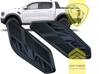 Nur passend für Ford Ranger Raptor T9 mit breiten Kotflügeln, N1WZ9920000DA, schwarz glänzend, ABS Kunststoff, Eintragungsfrei / als Ersatzteil verwendbar
