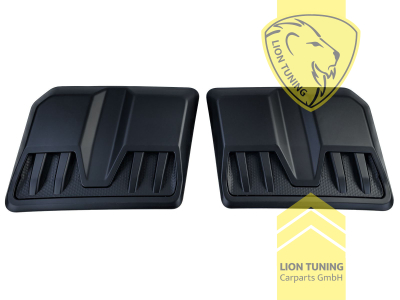 Nur passend für Ford Ranger Raptor T9 mit breiten Kotflügeln, N1WZ-16C630-AF, N1WZ-16C630-AE, schwarz glänzend, ABS Kunststoff, Eintragungsfrei / als Ersatzteil verwendbar