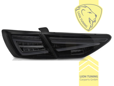 LED, mit LED Blinker, dynamischer LED Blinker, schwarz, smoke, nur passend bei Fahrzeugen mit Original Halogen Rückleuchten, Eintragungsfrei / mit E-Prüfzeichen
