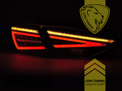 LED, mit LED Blinker, dynamischer LED Blinker, rot, smoke, nur passend bei Fahrzeugen mit Original Halogen Rückleuchten, Eintragungsfrei / mit E-Prüfzeichen